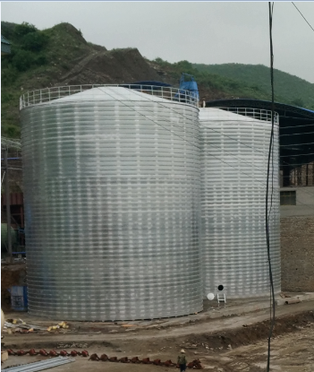 云县粮食钢板仓的安装全过程不用热焊接